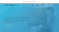 Desktop Screenshot of davidpogue.com